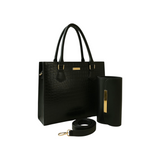 Croco Luxe 2pcs Handbag