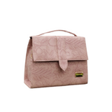 Floral Embossed Satchel