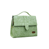 Floral Embossed Satchel