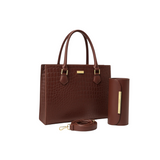 Croco Luxe 2pcs Handbag