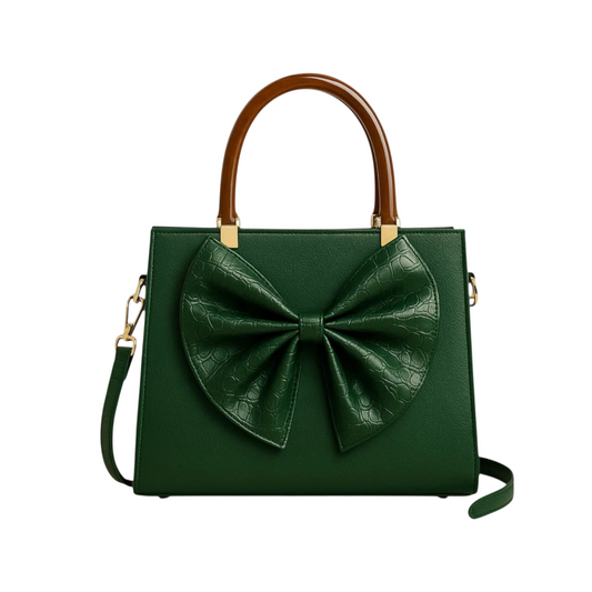 SIGNATURE BOW BAG | Green