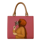 Most trendy Hijab girl hand bag (Blue)