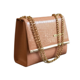 Crocodile pattern cross body (pink)