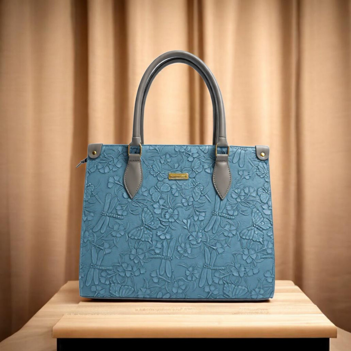 Noir floors Tote Handbag Gray