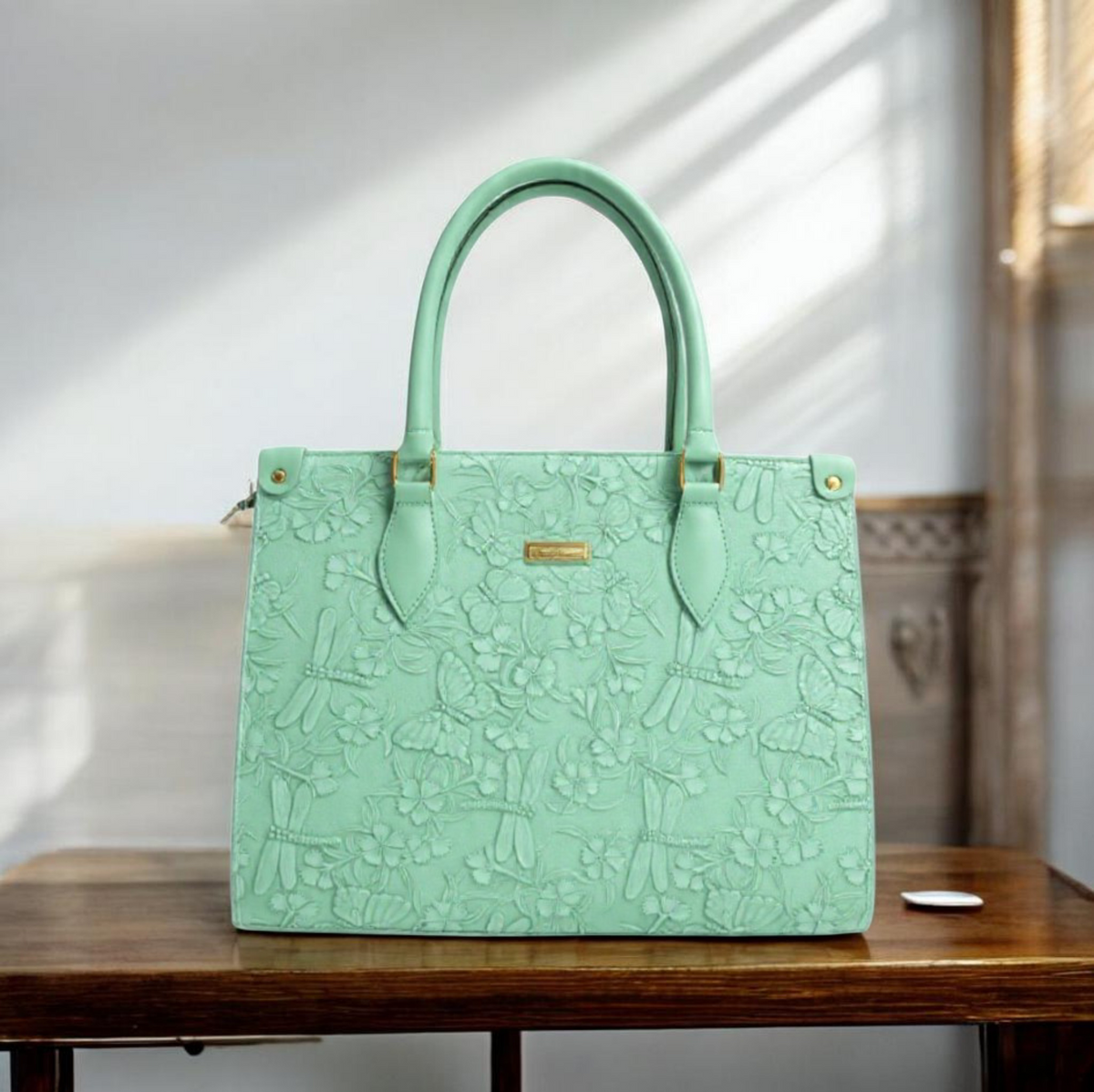Noir floors Tote Handbag