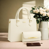 Croco Luxe 2pcs Handbag