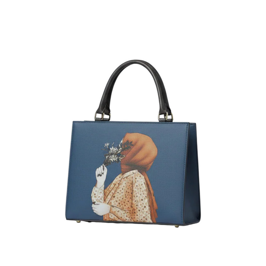 Most trendy Hijab girl hand bag (Blue)